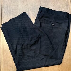 Daniel Hechter Black Pinstripe Dress Pants